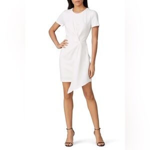 White Twist Front Dress